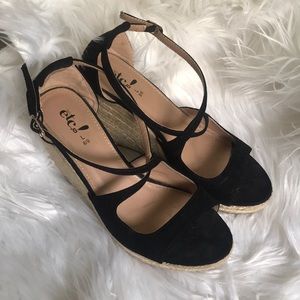 Strappy Wedge Heel
